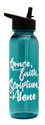 Grace, Faith, Scripture Plastic Water Bottle