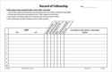 Record of Fellowship Pads (Pkg of 10)