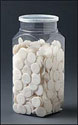 White Communion Wafers with Canister 1-1/8 inch (Pack of 1000)