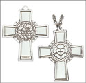 Luther Rose Pectoral Cross - Sterling Silver