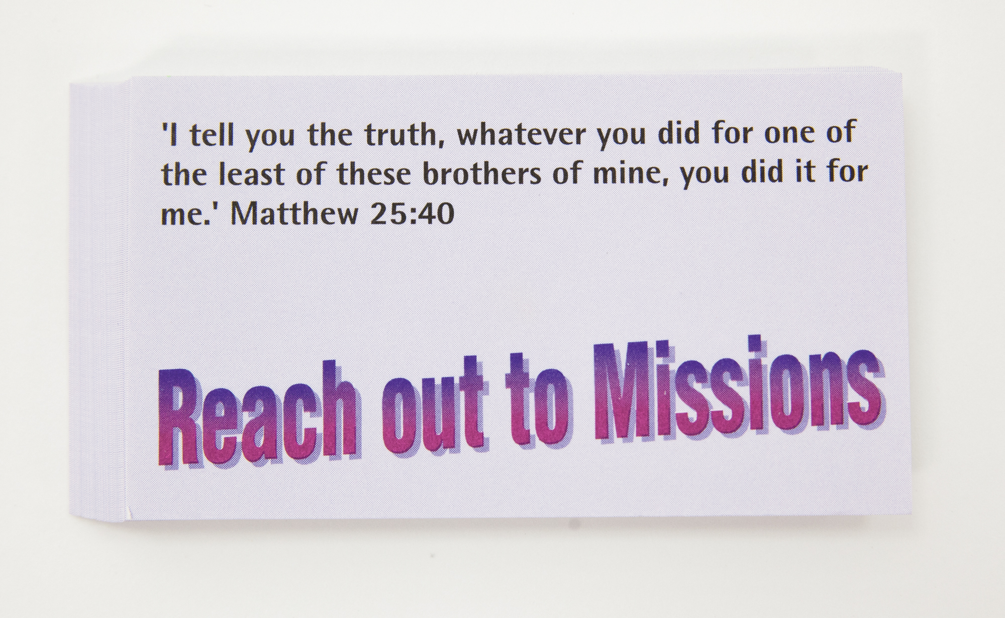 Mission Prayer Cards