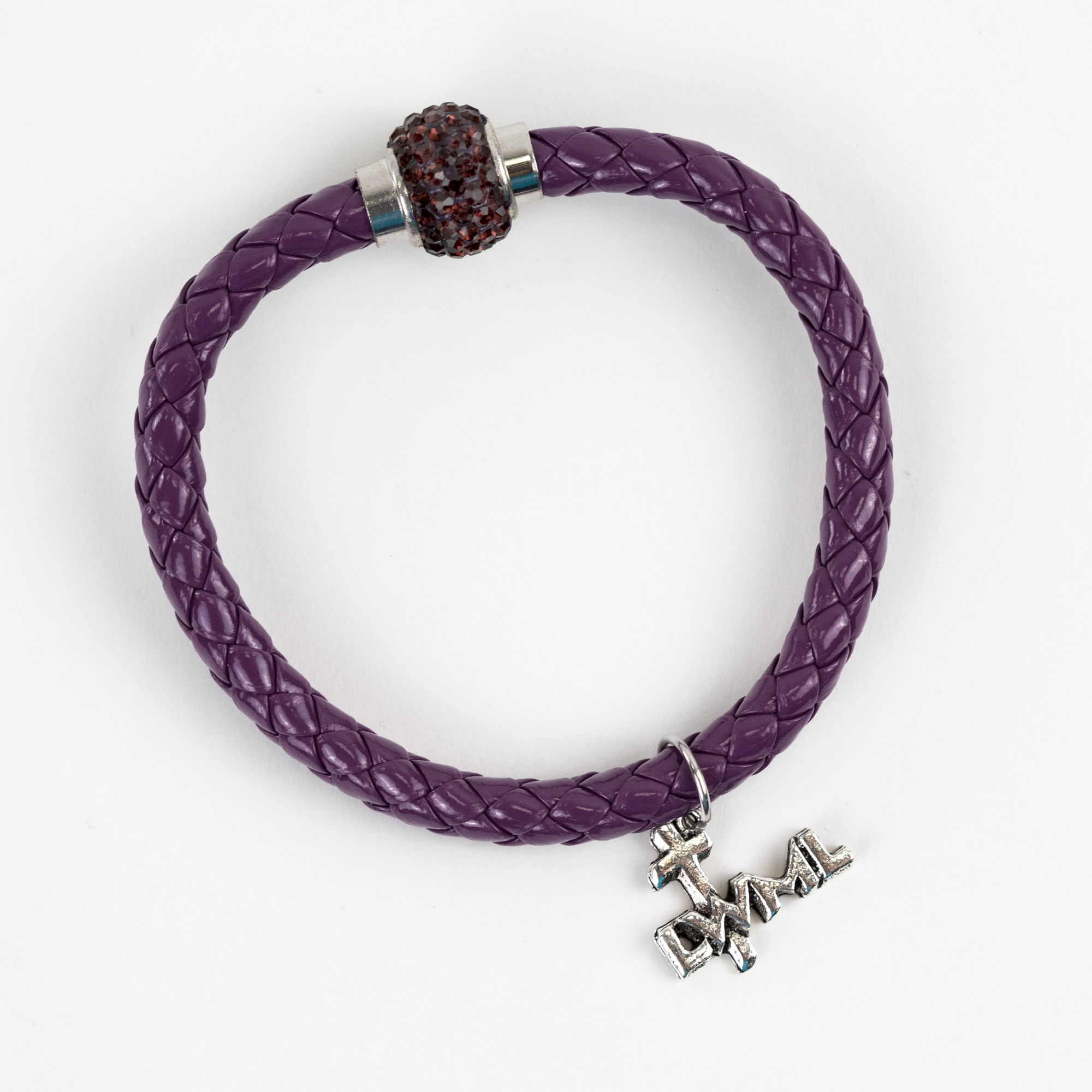 Purple Rope Bracelet with LWML Charm