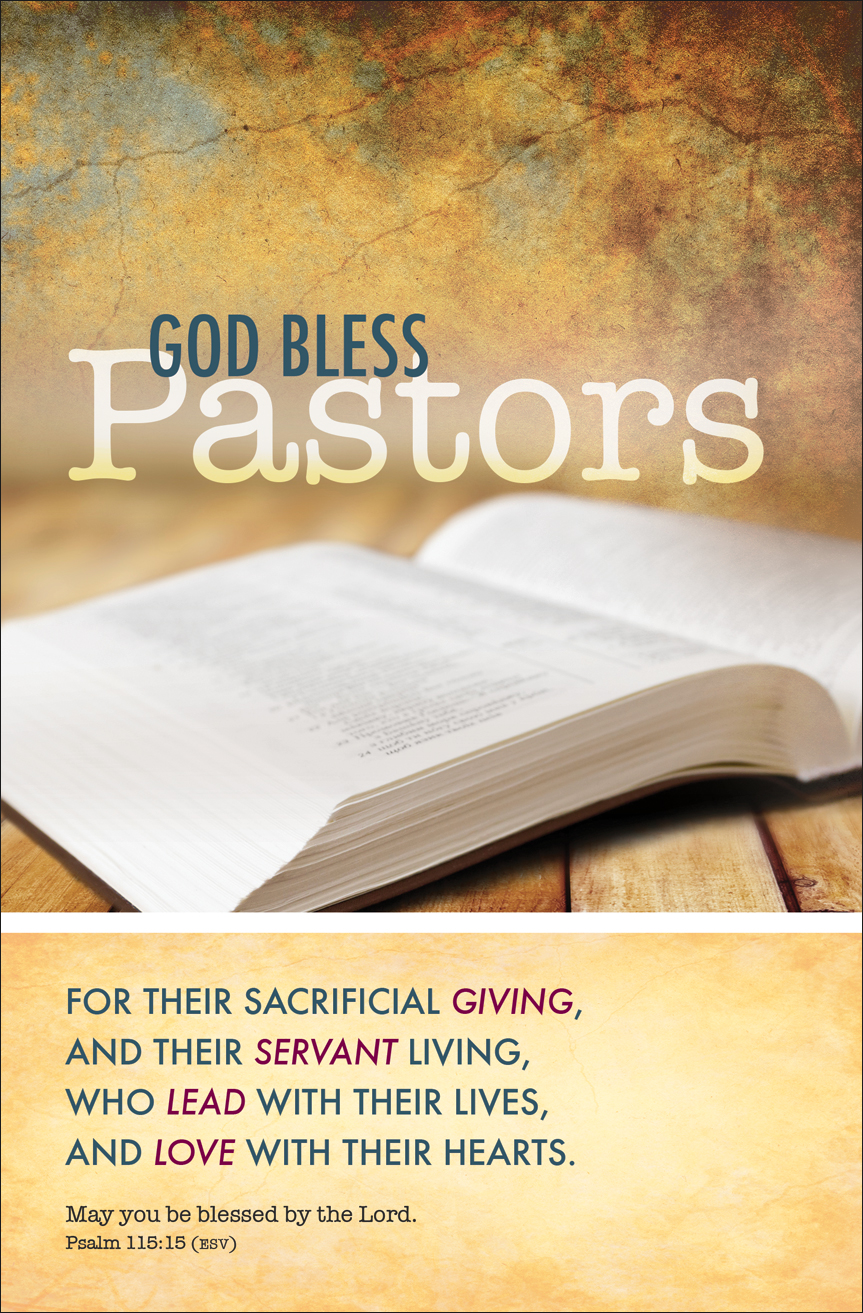 Standard Pastor Appreciation Bulletin God Bless Pastors