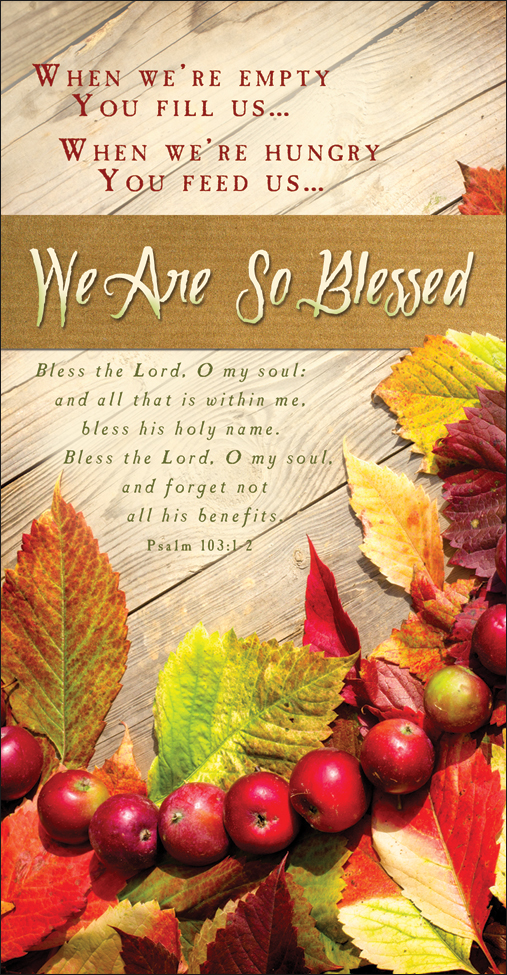 Thanksgiving Offering Envelope: We are so Blessed
