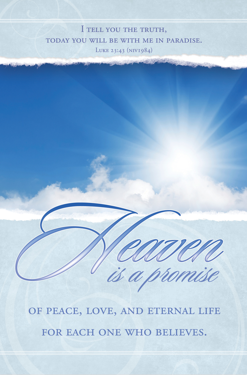 Standard Funeral Bulletin Heaven is a Promise