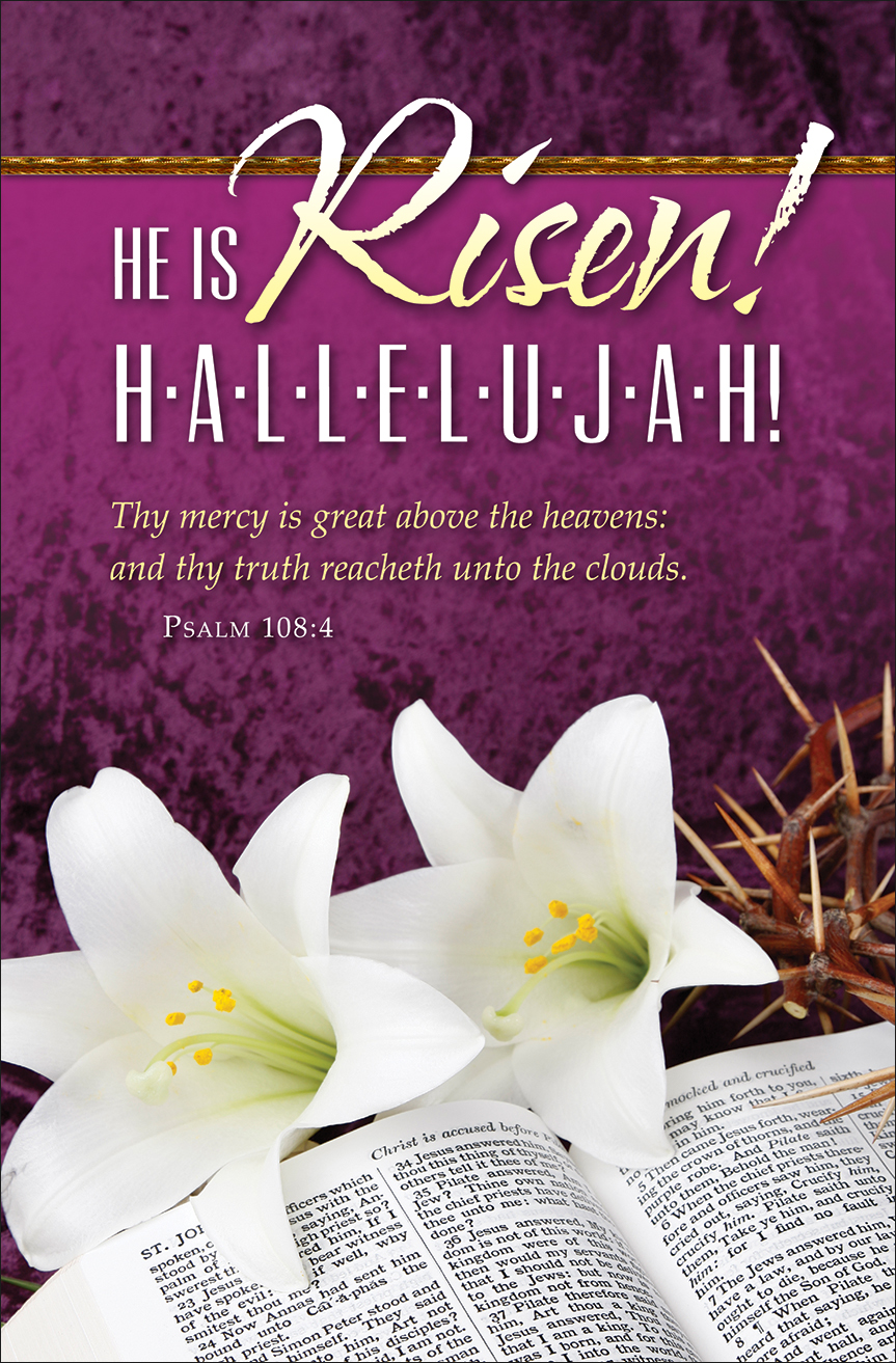 Standard Easter Bulletin He is Risen!
