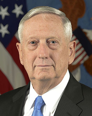 United States of America Secretary of Defense Retired Marine General James Mattis