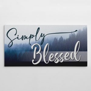 Simply Blessed Canvas Print