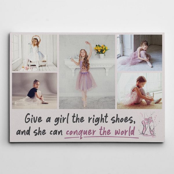 "Give a Girl the Right Shoes" Photo Canvas Print