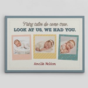 “Fairytales Do Come True” Custom Photo Canvas Print