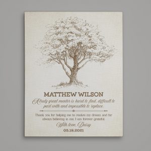 A Great Mentor Is Impossible to Replace Memorial Canvas