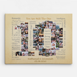 10 Year ‘You Are Still The One’ Photo Collage Canvas – 107 Pictures