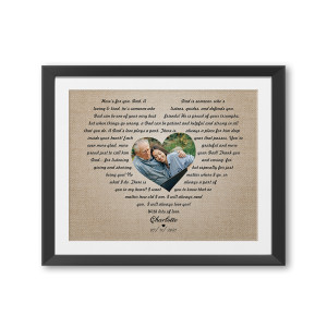 Heart Shaped with Photo Framed Print
