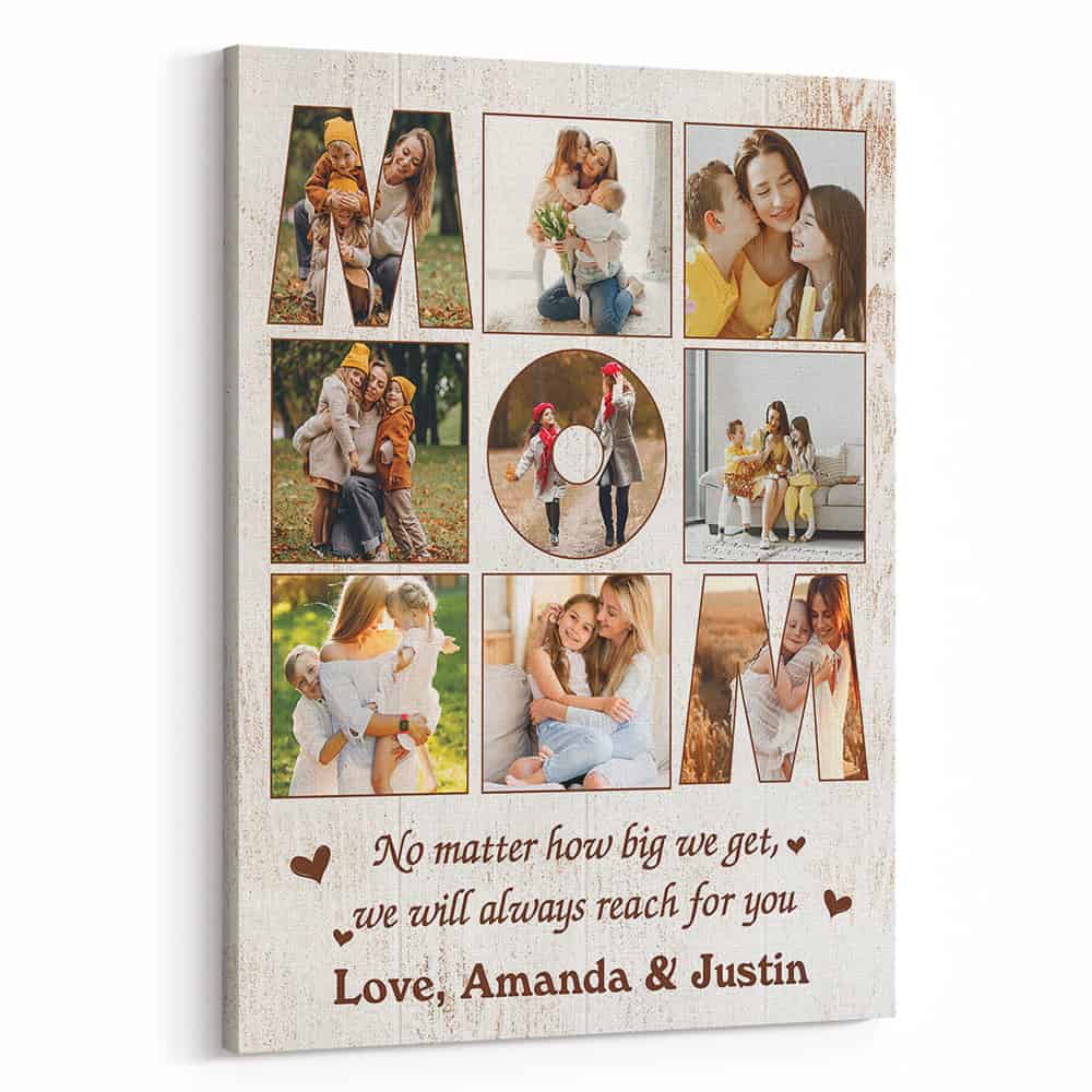 MOM Custom Photo Collage Canvas Print