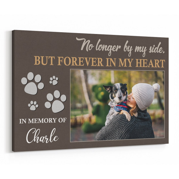 No Longer by My Side Pet Memorial Canvas Print