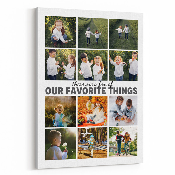 A Few Of Our Favorite Things Photo Collage Canvas