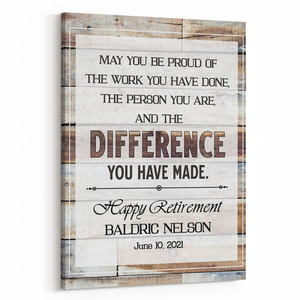 Difference You Have Made Canvas Print