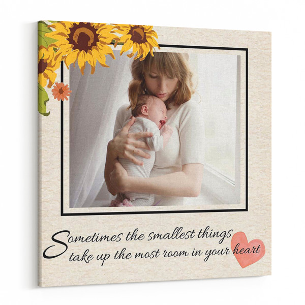 Sometimes The Smallest Things Take Up The Most Room in Your Heart Photo Canvas Print