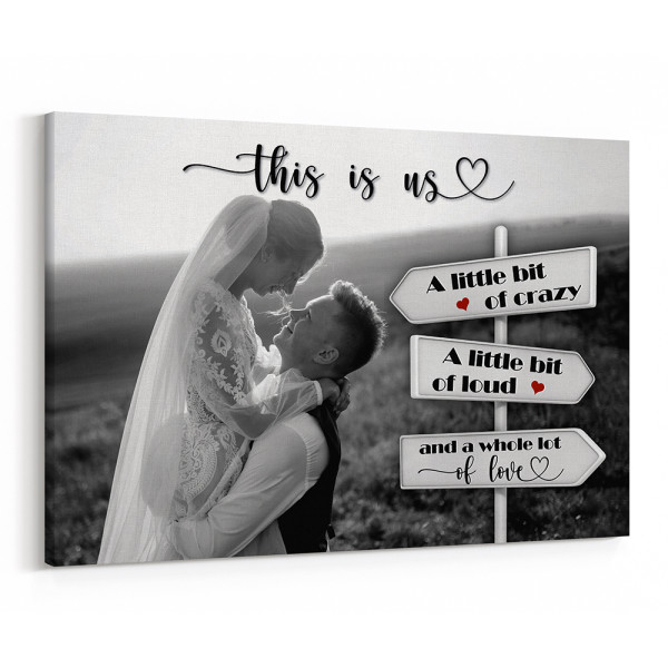 “This Is Us” Custom Photo Canvas Print