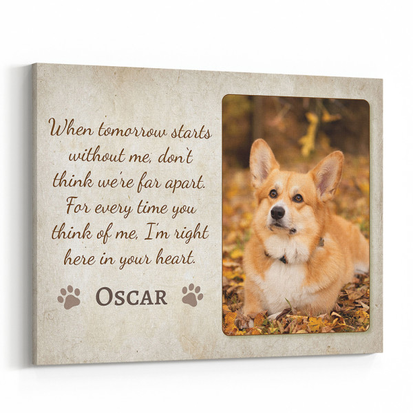 When Tomorrow Starts Without Me Custom Photo Canvas Print
