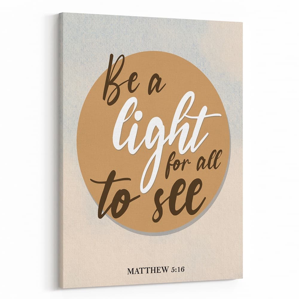 Be A Light For All To See Canvas Print