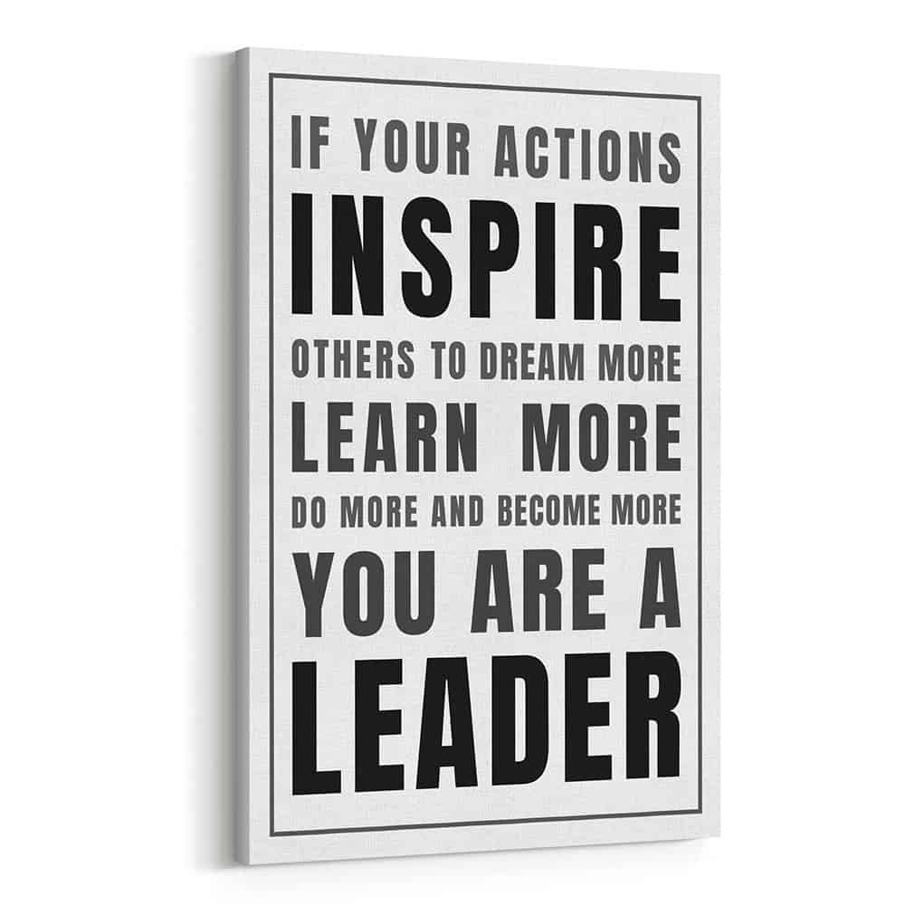 If Your Actions Inspire Others Canvas Print