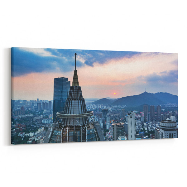 Los Angeles, California Skyline Canvas Wall Art - Collection A