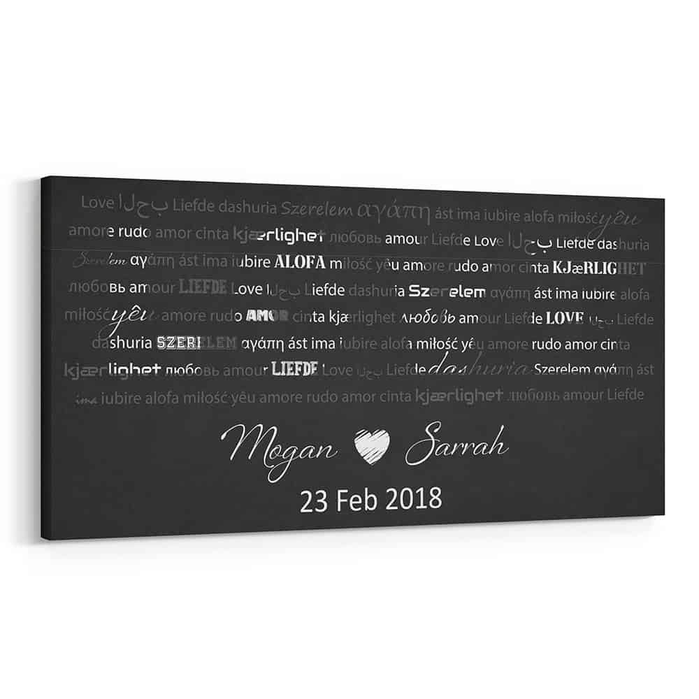 Love Letter Custom Canvas Print