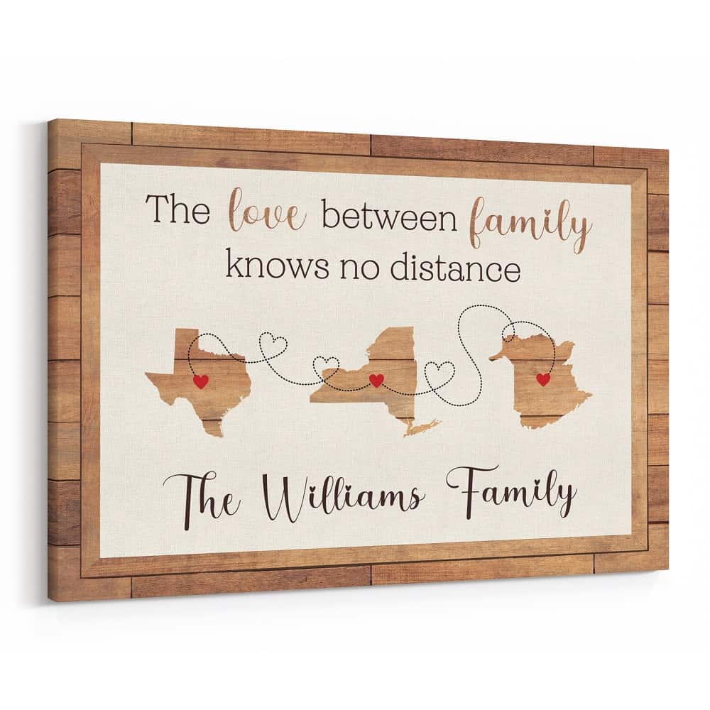 The Love Between Family Knows No Distance Canvas Print