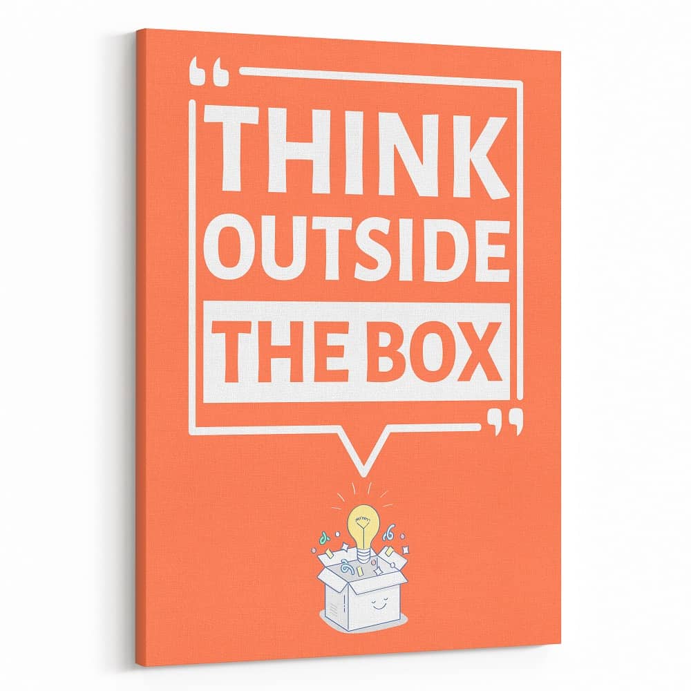Think Outside The Box Canvas Print