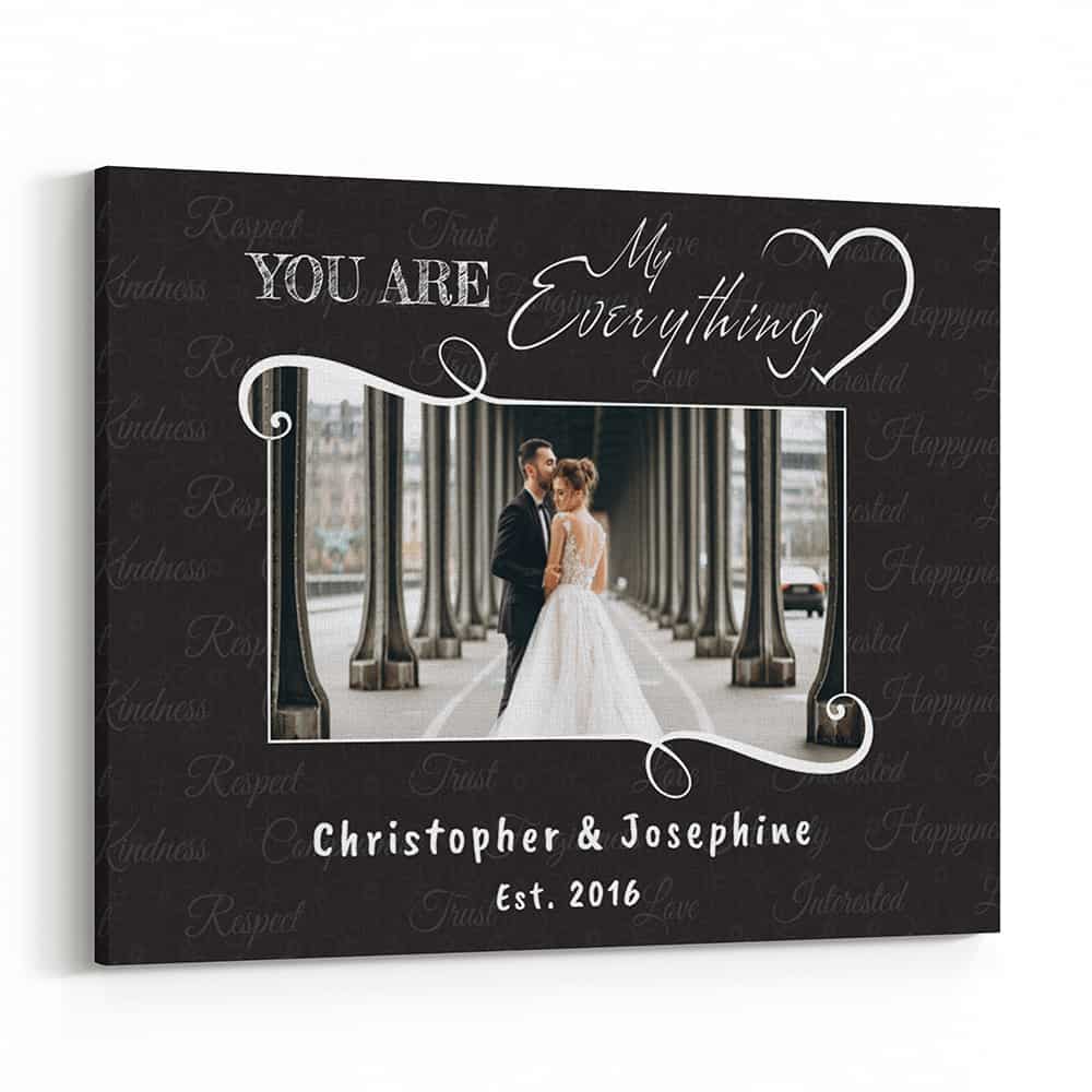 You Are My Everything Custom Photo Canvas Print
