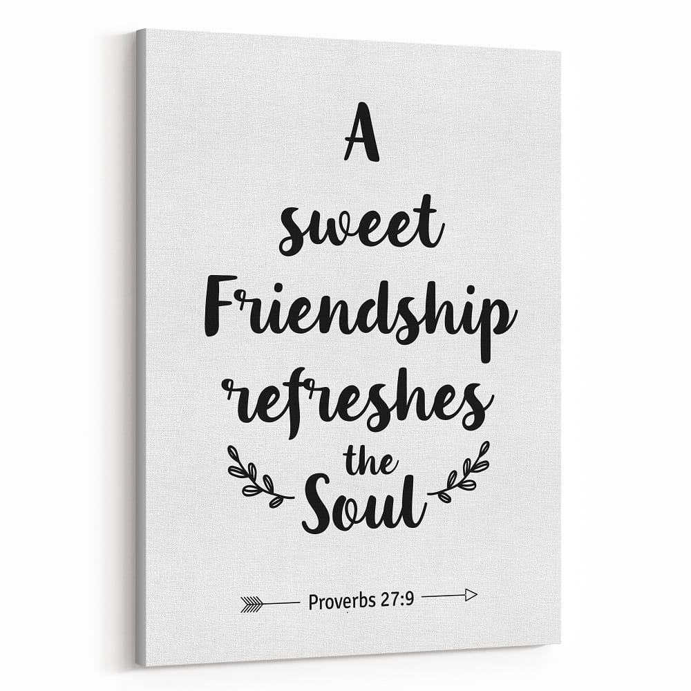 A Sweet Friendship Refreshes The Soul Canvas Print