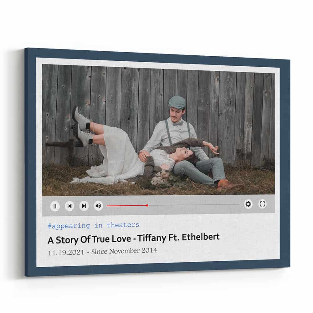 A True Love Story – 7th Anniversary Canvas Print