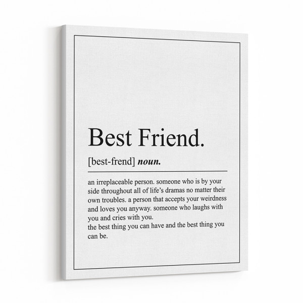 Best Friend Definition Canvas Print