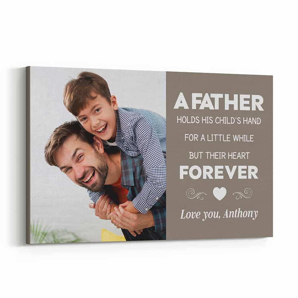 Father’s Day Custom Photo Canvas Print