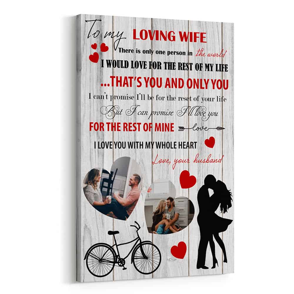 I Love You With My Whole Heart Photo Poster Canvas Print