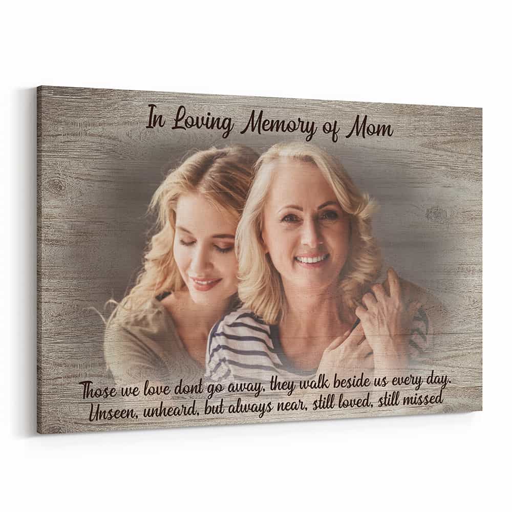 In Loving Memory Custom Photo and Text Canvas Print