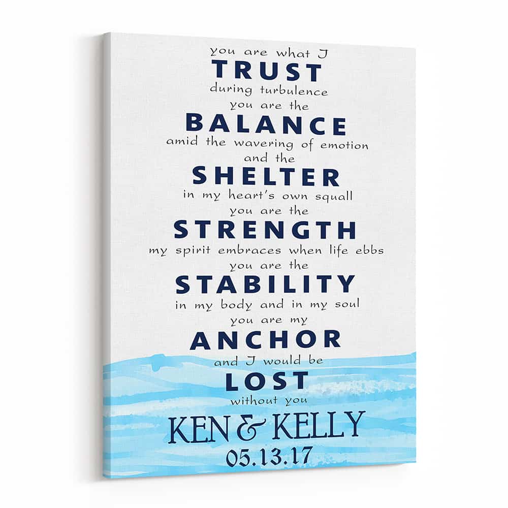 Love Poem Custom Canvas Print