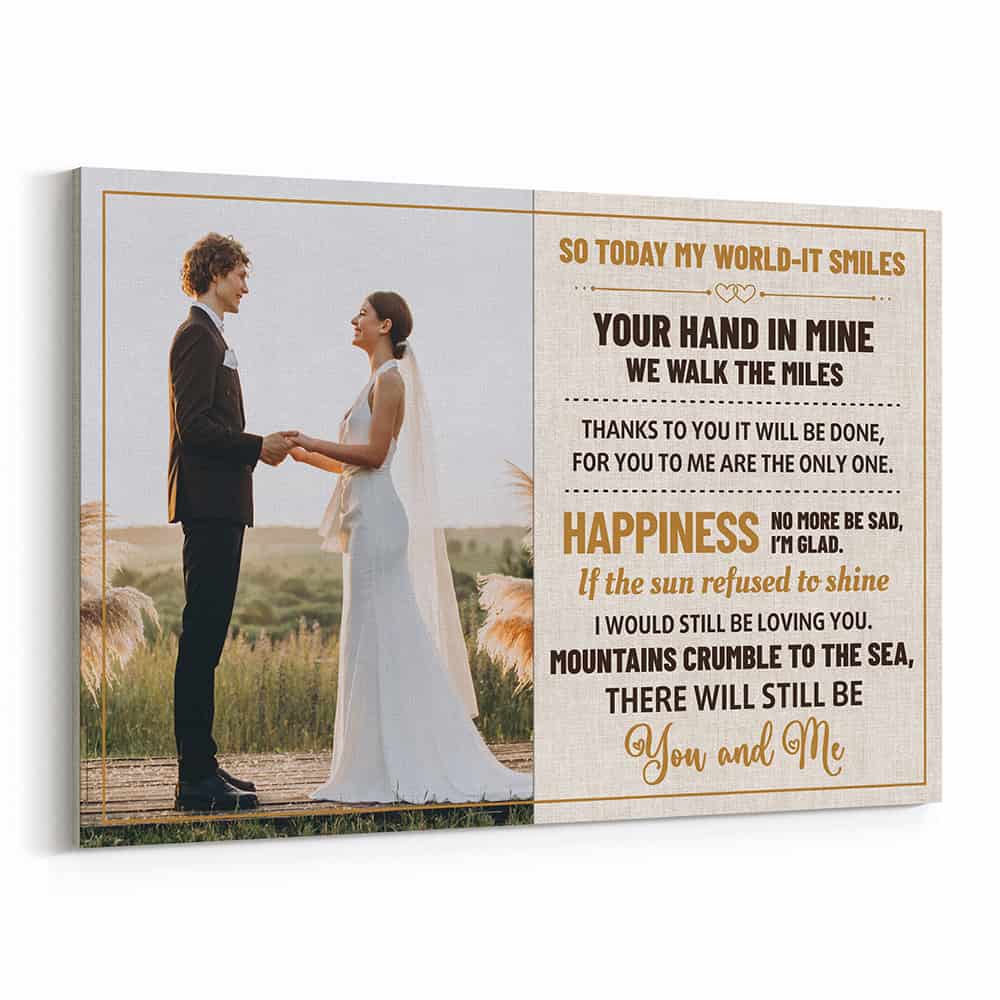 So Today My World – It Smiles Photo Canvas Print