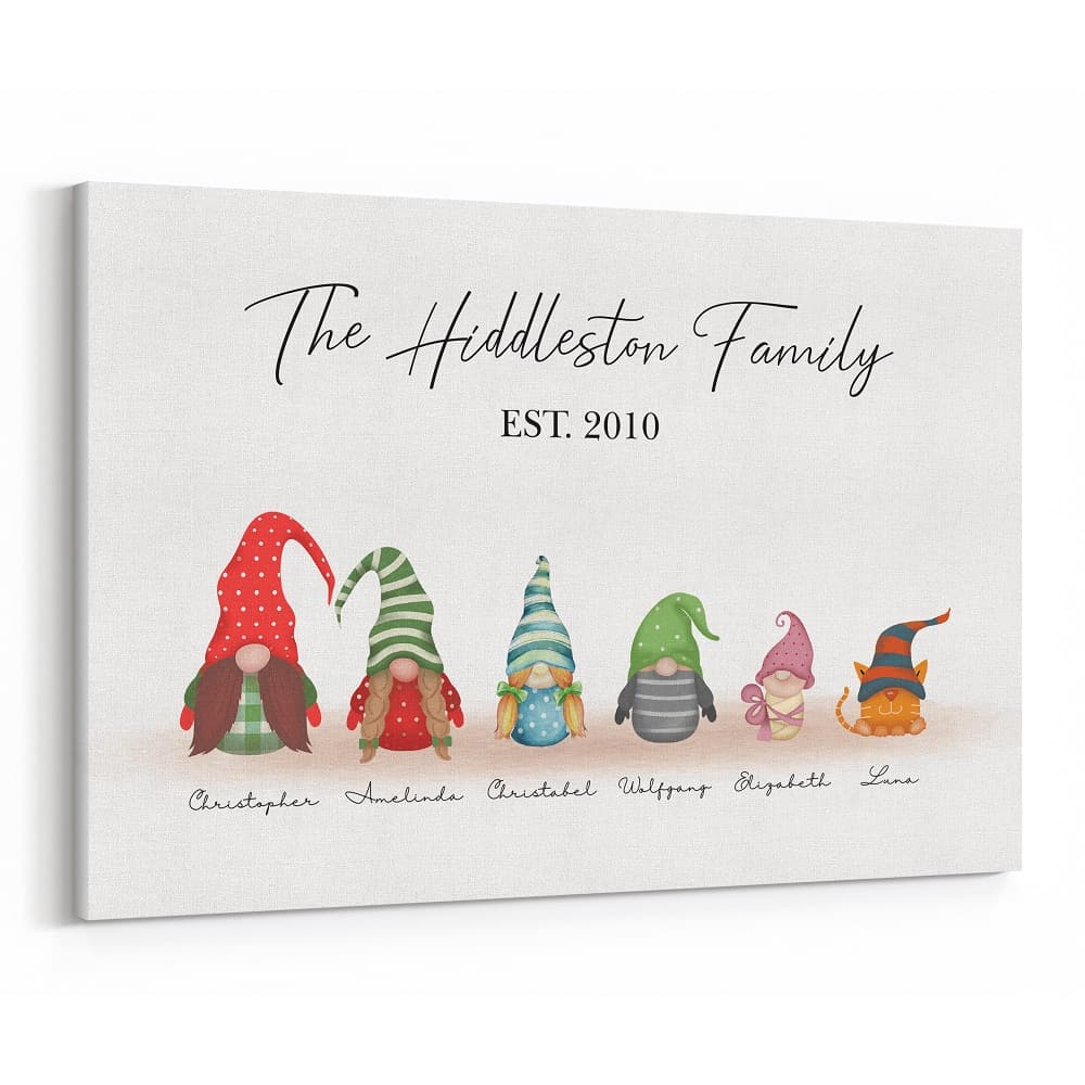 The Gnome Family Canvas Print