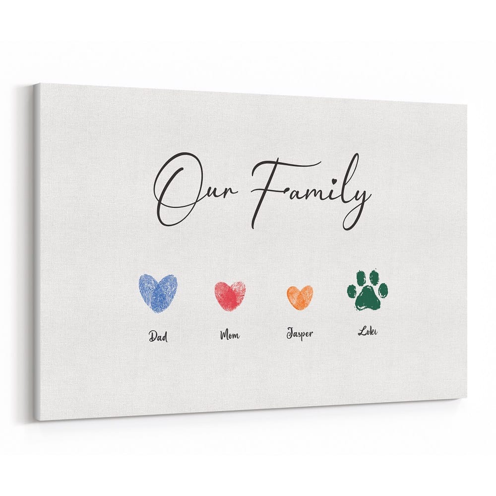 Our Family Custom HandPrint Canvas