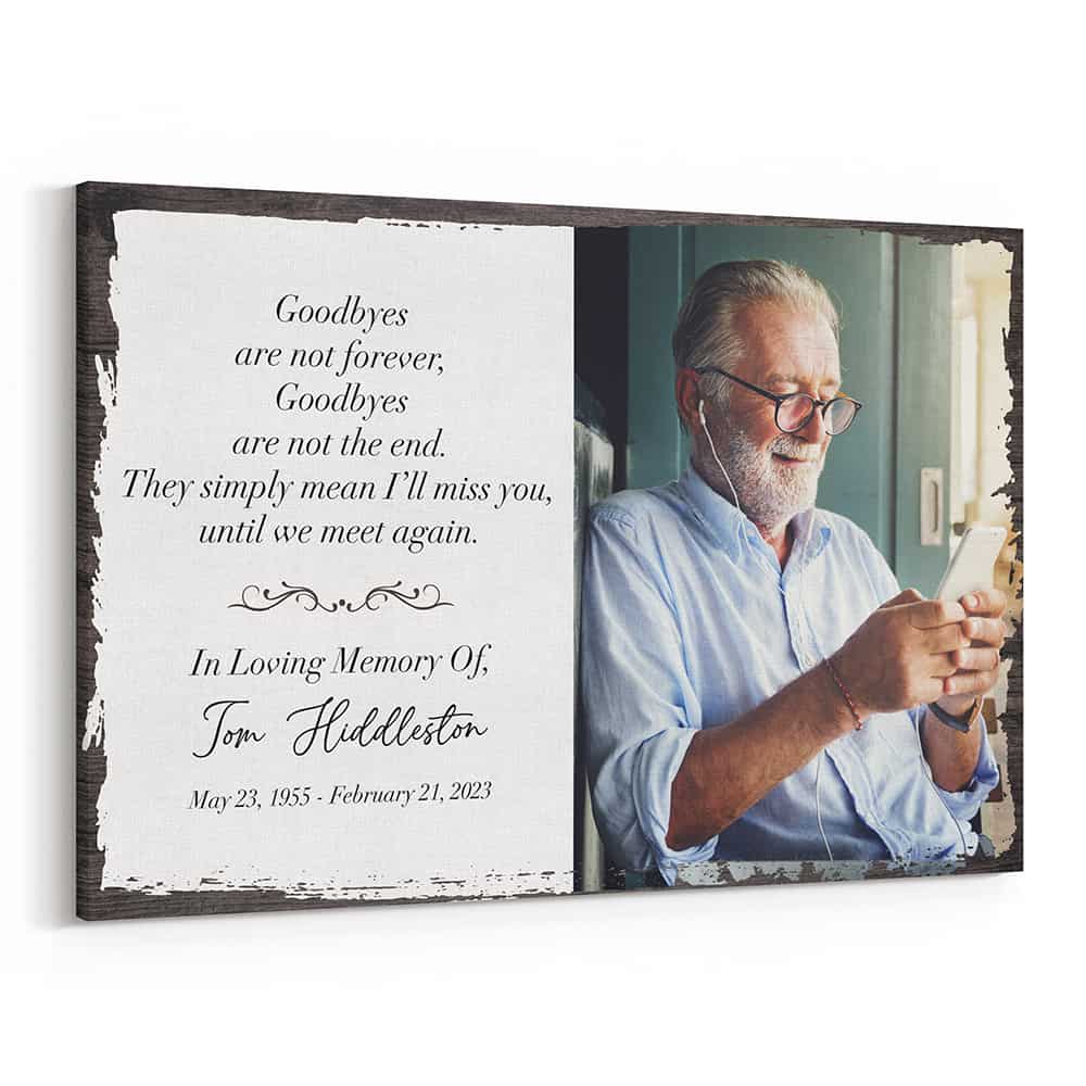 Goodbyes Are Not Forever Canvas Print