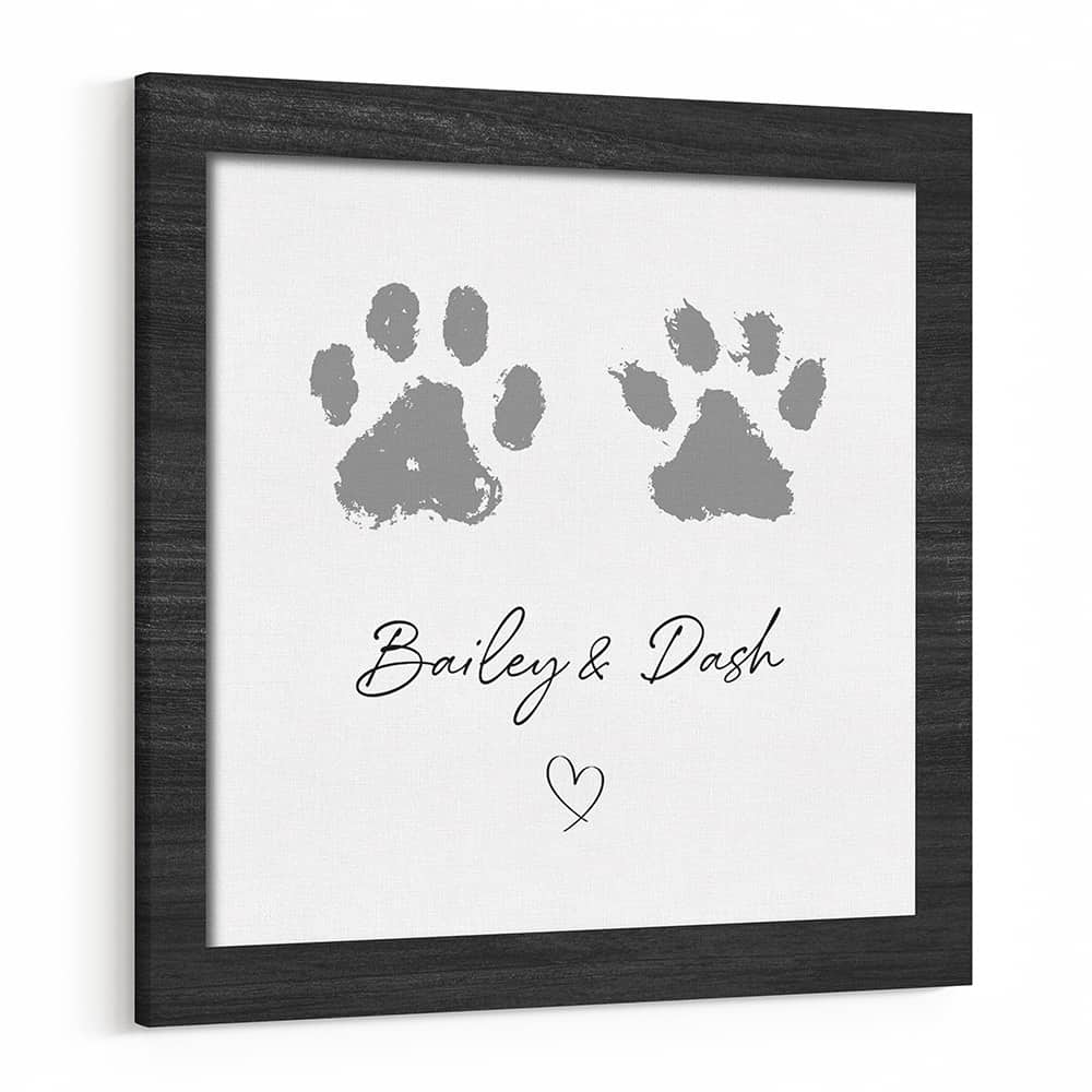 Personalized Dog Paw Print