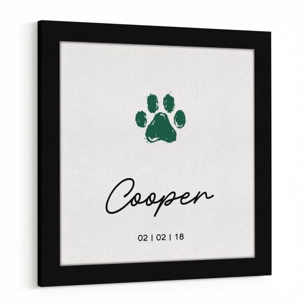 Custom Pet Paw Print and Birthday Canvas Prints