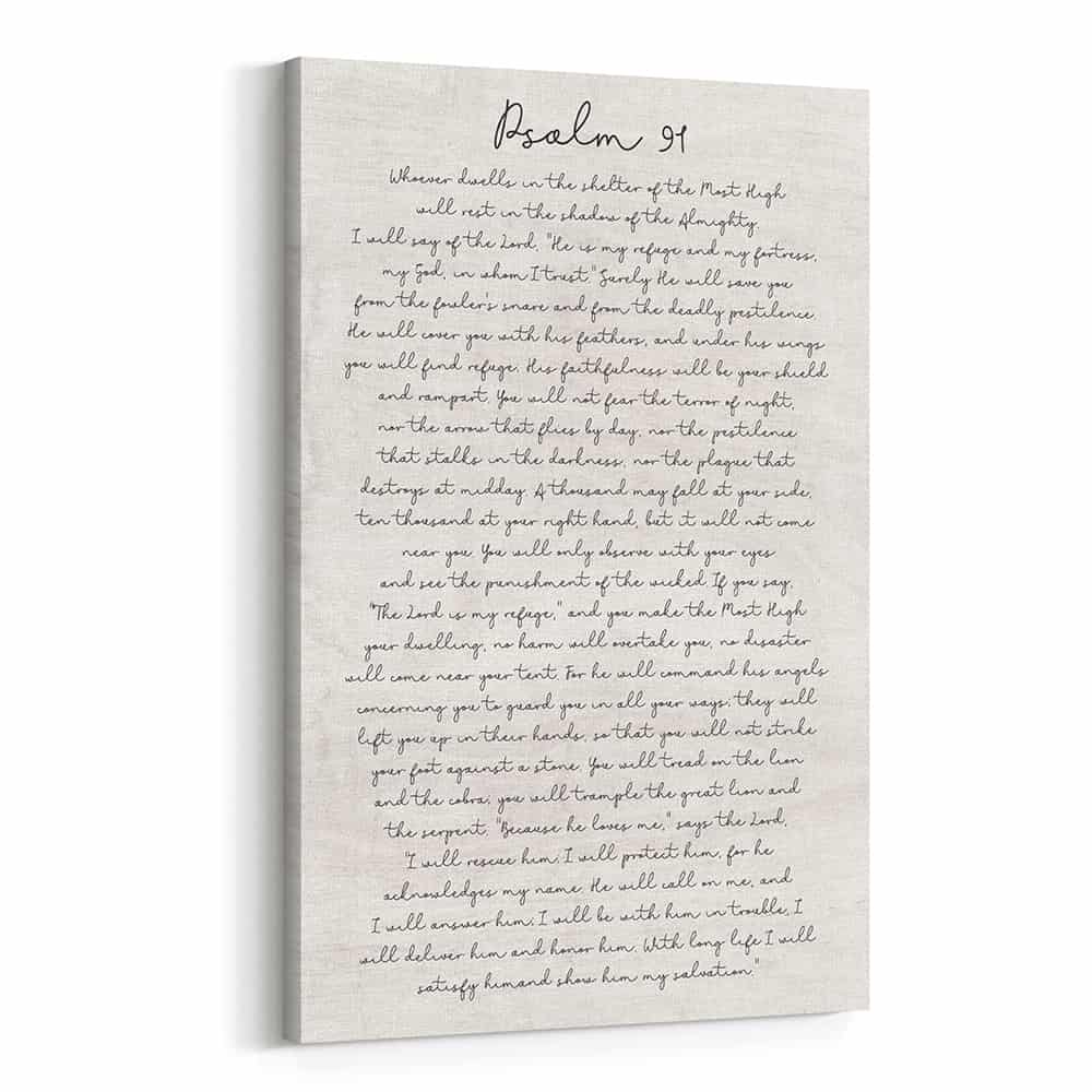 Psalm 91 Canvas Print