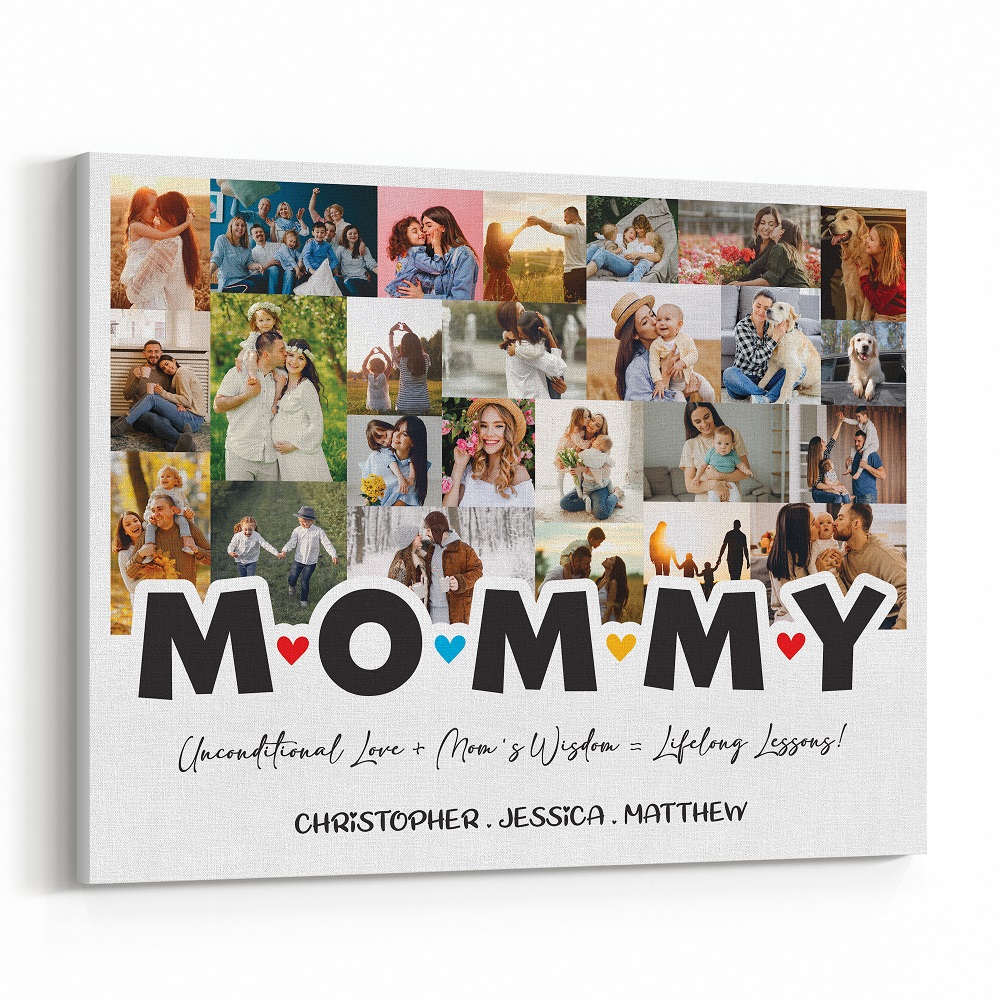 Mommy Photo Collage Canvas Print