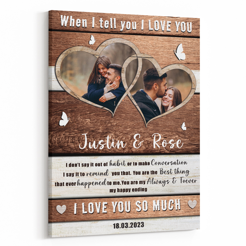 You Are My Always And Forever My Happy Ending Custom Canvas Print