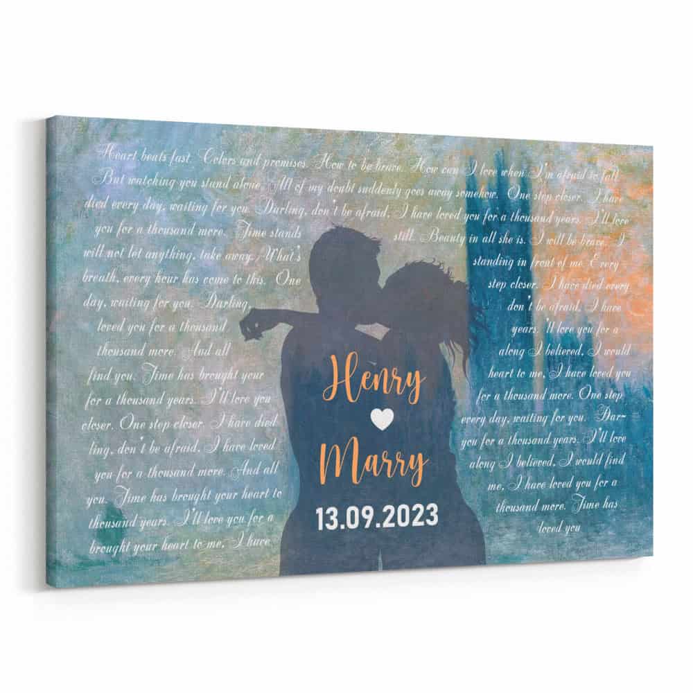 The Houses Of Parliament – Custom Song Lyrics Art Print