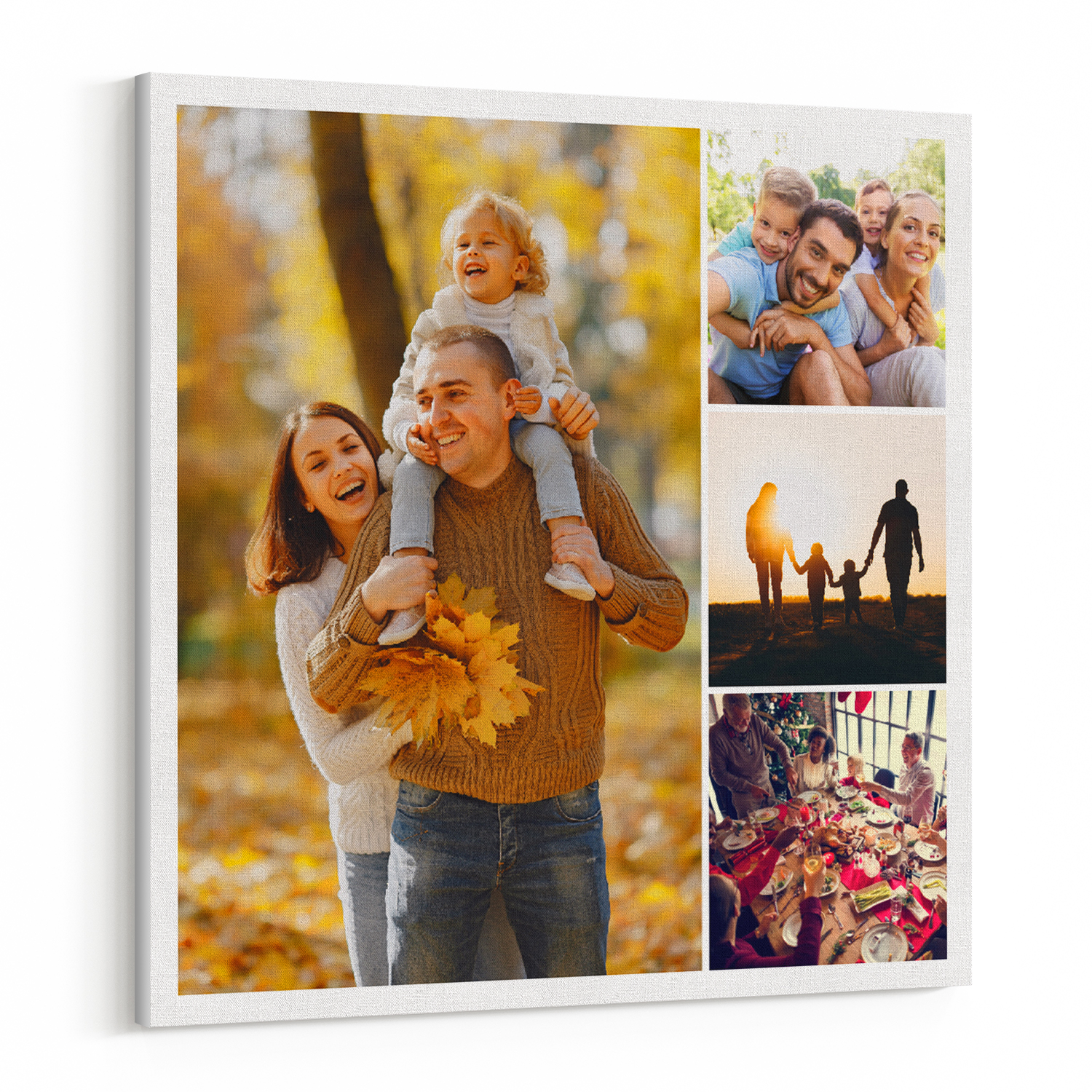 Large Centerpiece 4 Collage Custom Canvas Print