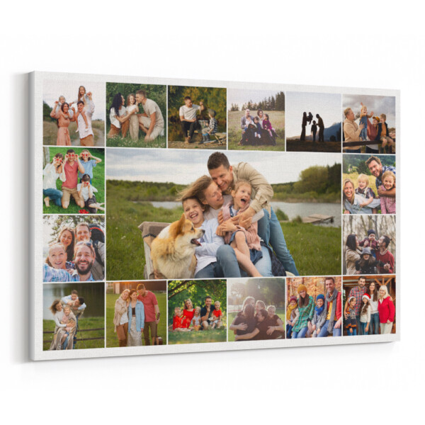 Photo Mosaic Collage Custom Canvas Print